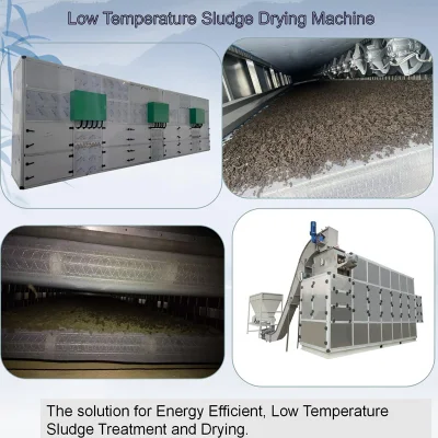 Máquina de secagem e desidratação de lodo com bomba de calor