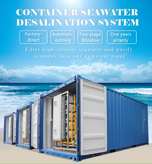 Purificador de tratamento de água em contêiner/Purificador de água do mar/Sistema RO/Osmose reversa/Desalinização/Equipamento de filtragem de água